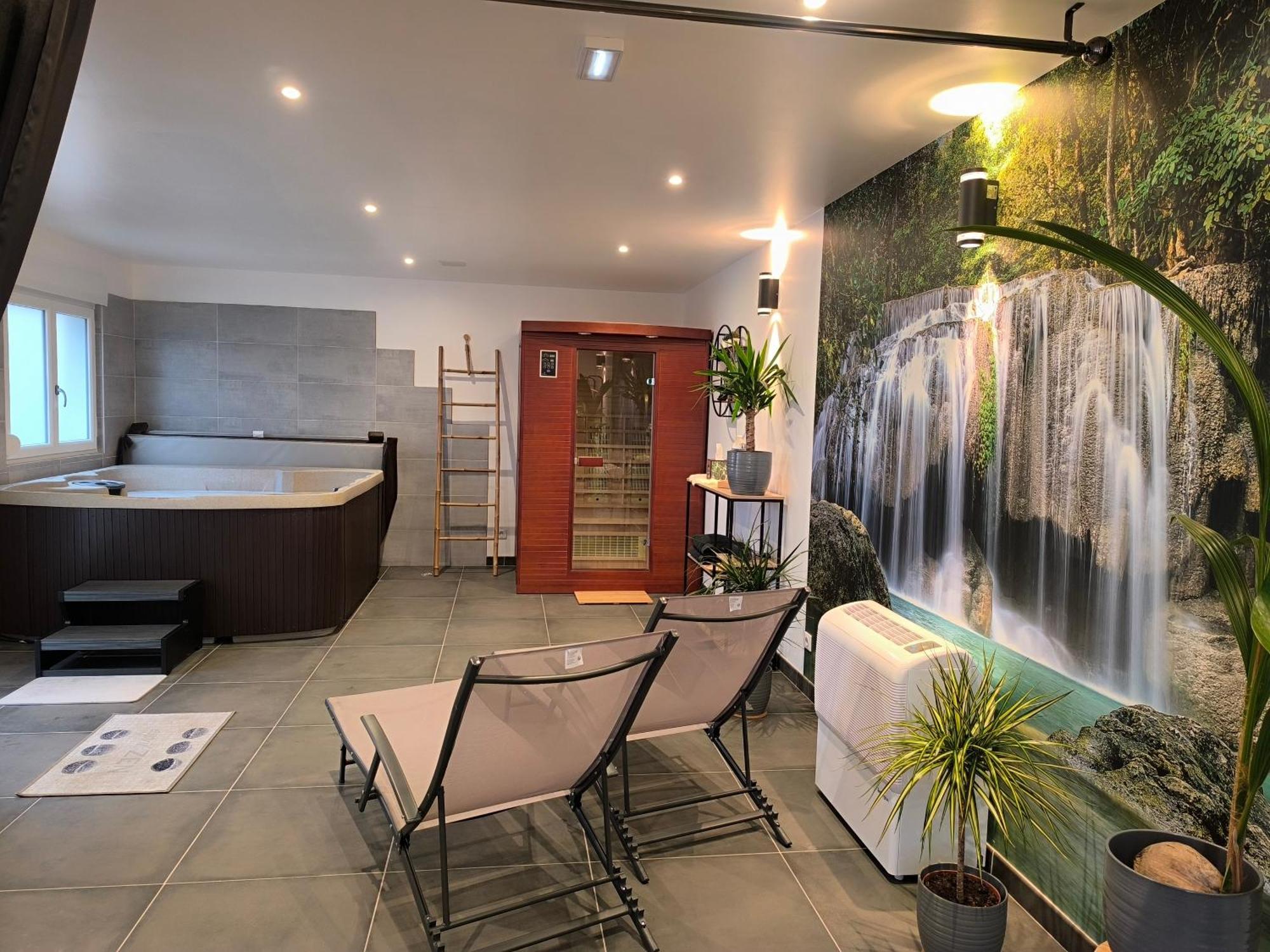 Gite Bonheur Et Charme Spa-Sauna Forfait 2H Inclus Кенцайм Екстер'єр фото