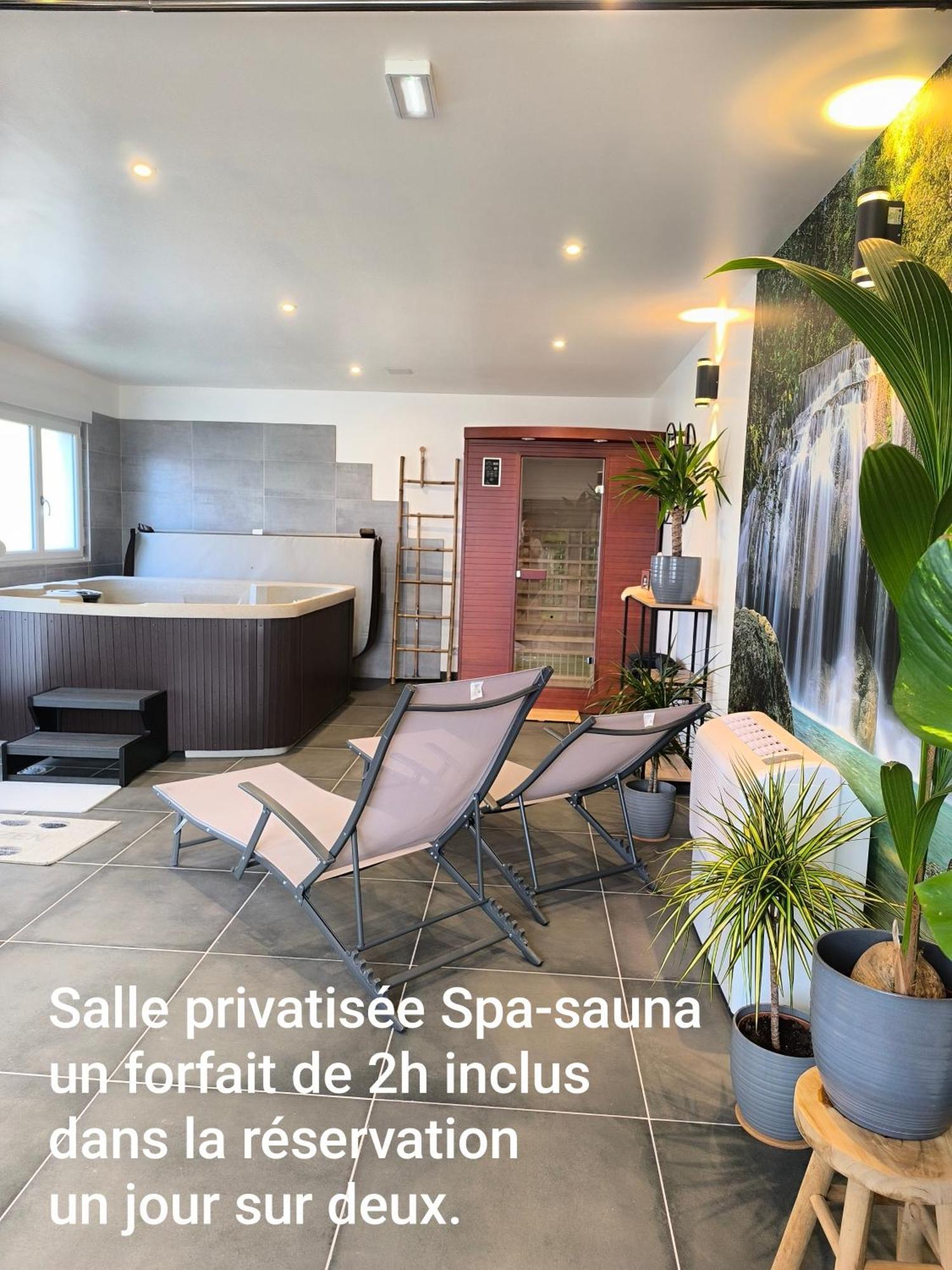 Gite Bonheur Et Charme Spa-Sauna Forfait 2H Inclus Кенцайм Екстер'єр фото