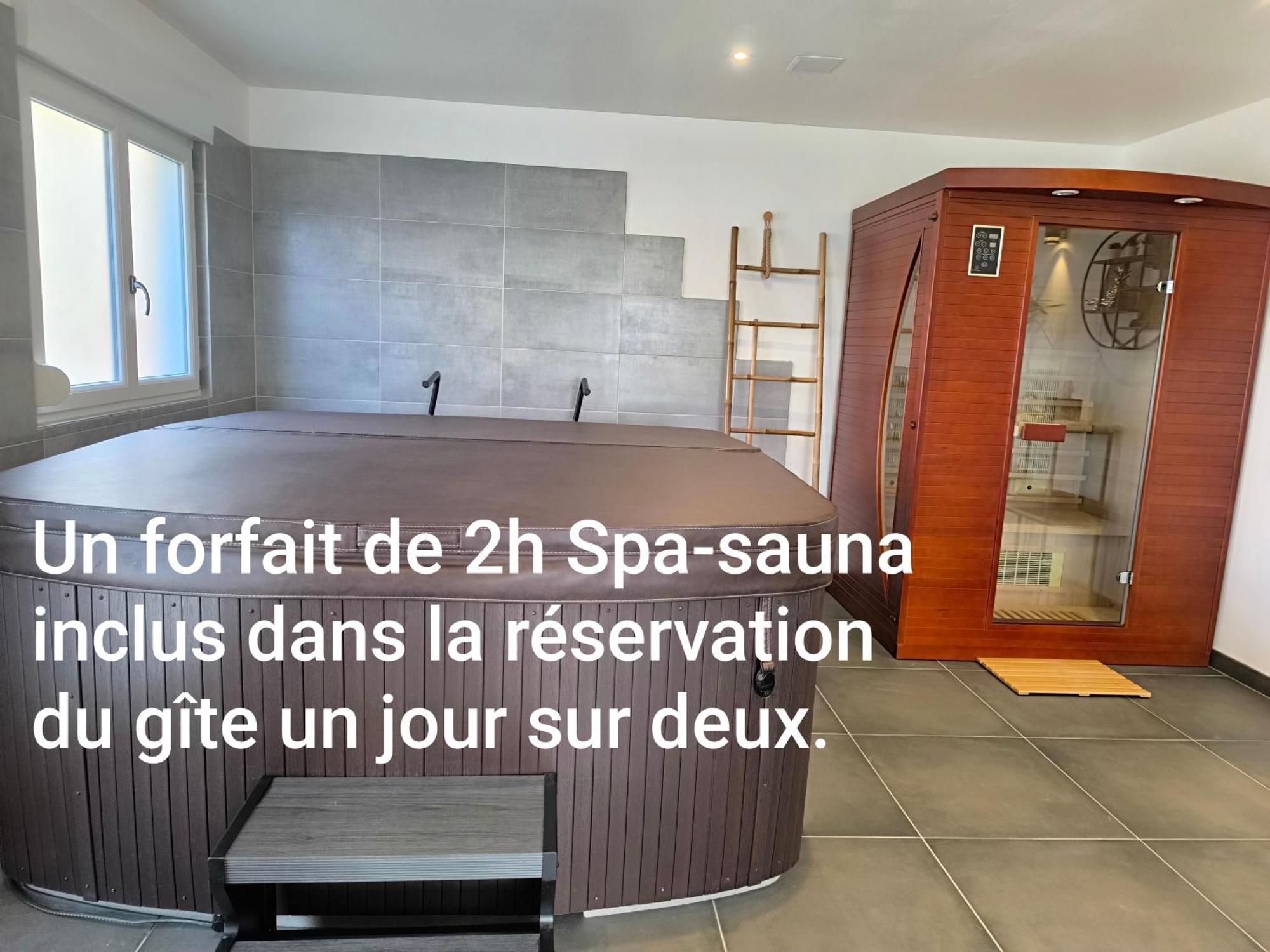 Gite Bonheur Et Charme Spa-Sauna Forfait 2H Inclus Кенцайм Екстер'єр фото